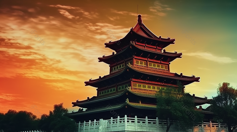 归元气韵建筑僧院远古的传统著名景点,高清,摄影图,摄影图片,图片大全,摄影图免费下载